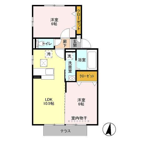 ステラ　Ｂ（102） 間取り図画像
