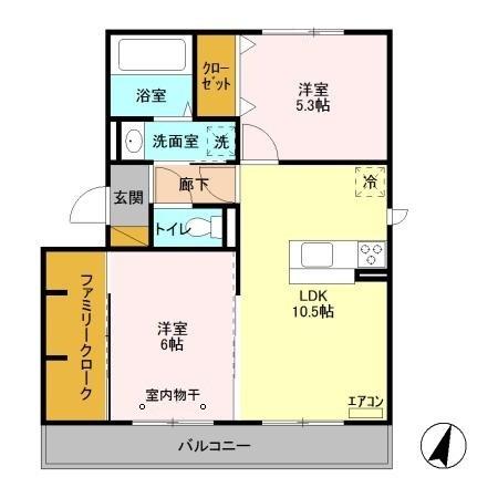 フルールおおたかの森（301） 間取り図画像