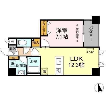 サンピタリア東船橋（602） 間取り図画像