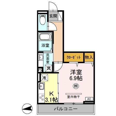 ハーヴェストＷＥＳＴ（301） 間取り図画像