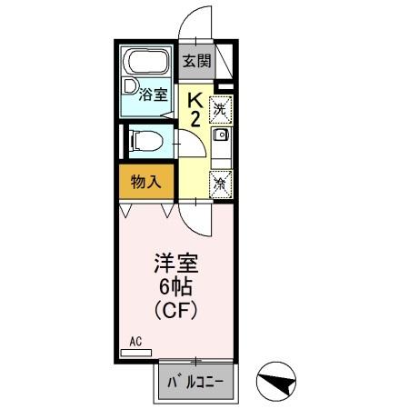 セジュール千（102） 間取り図画像