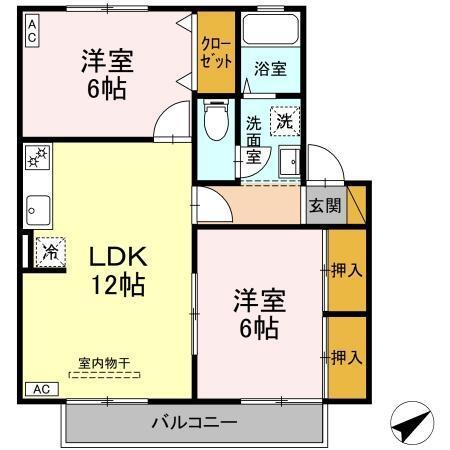 エクセル　Ａ・Ｂ（B102） 間取り図画像