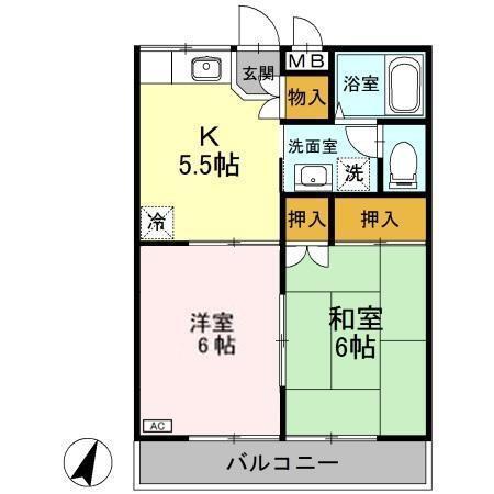 ＮＳグリーンヒルズ（205） 間取り図画像