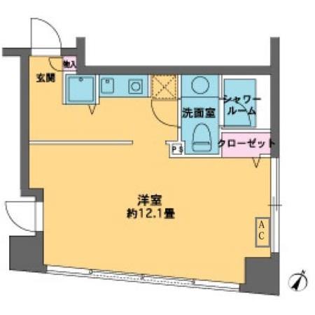 カスタリア水天宮Ⅱ（1004） 間取り図画像