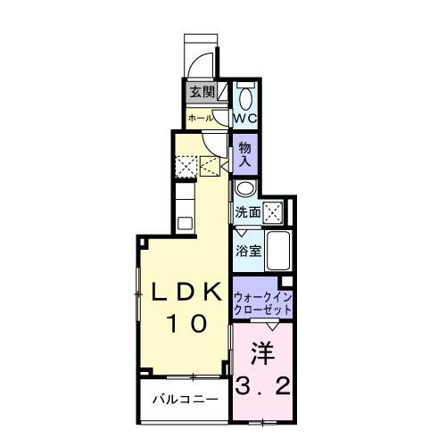 テラス　シティ　八ヶ崎（102） 間取り図画像
