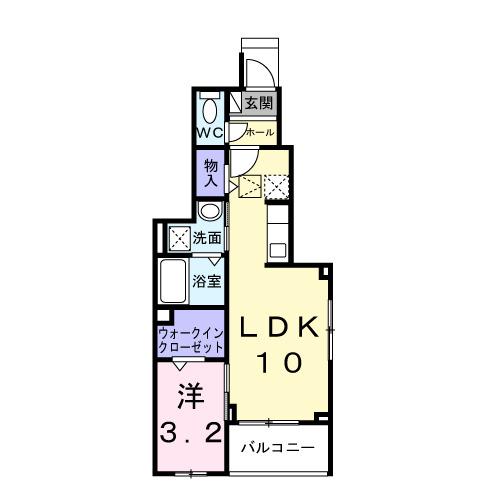 テラス　シティ　八ヶ崎（101） 間取り図画像