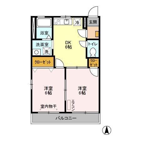 パークハイツ柏　Ａ（201） 間取り図画像