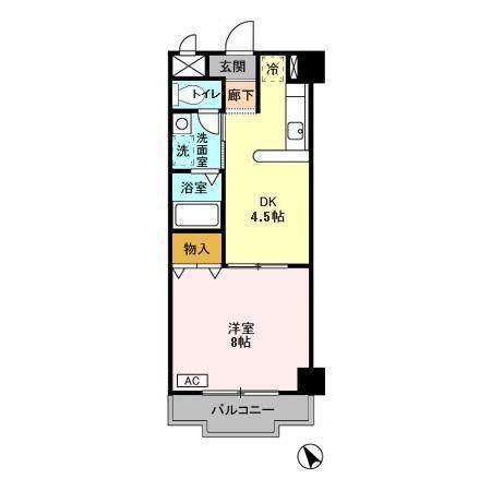 ジョイキャッスル（405） 間取り図画像