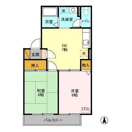 パレ・アージュ（201） 間取り図画像