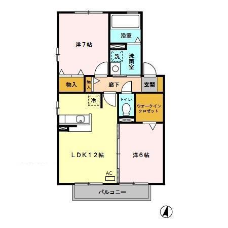 Ｄｅａｒ Ｃｏｕｒｔ　Ⅰ（202） 間取り図画像