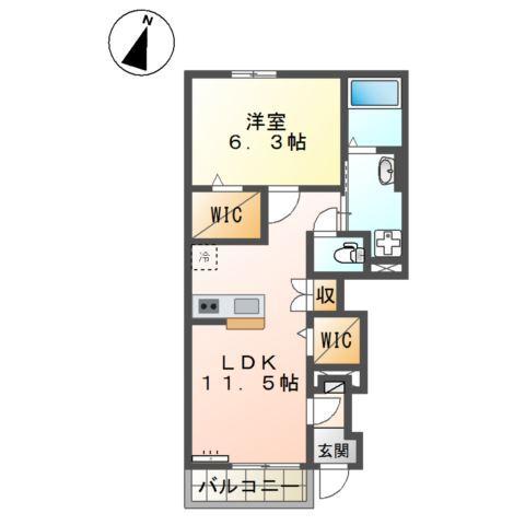 ティラミス 間取り図画像