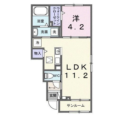 アンフィニ　アムールⅠ（105） 間取り図画像