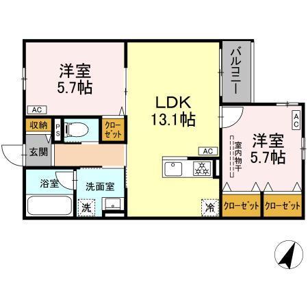 MOCRAFT南小岩（302） 間取り図画像