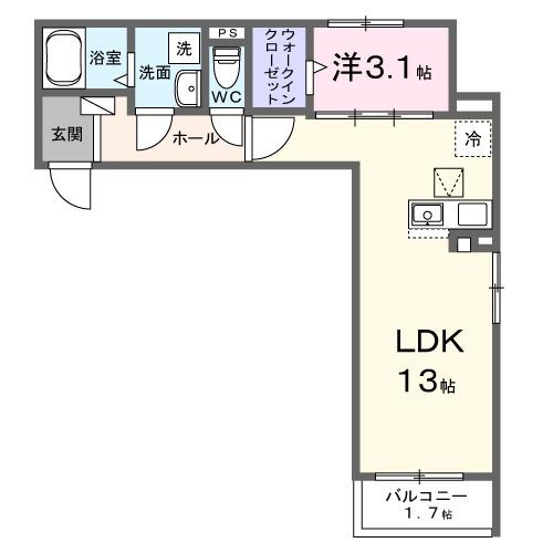 フロラージュ（102） 間取り図画像