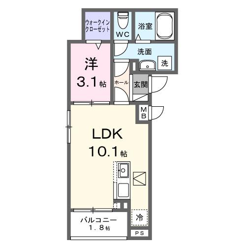 フロラージュ（101） 間取り図画像