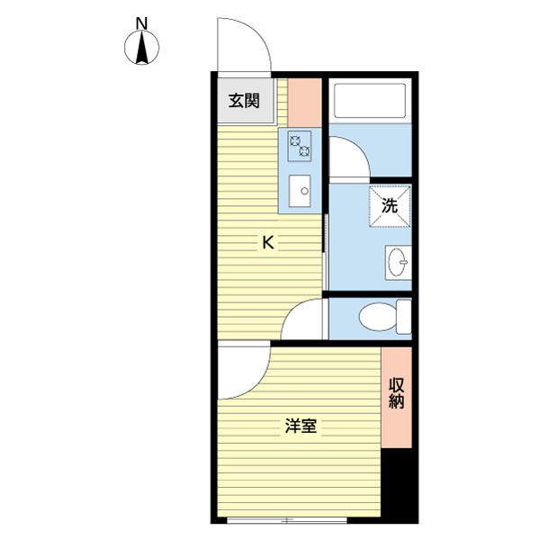 中峠ハイツＢ２棟（0101） 間取り図画像