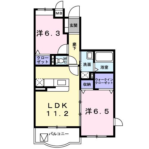 Ｏｎｅ’ｓ　ＳｗｅｅｔＨｏｍｅ（301） 間取り図画像