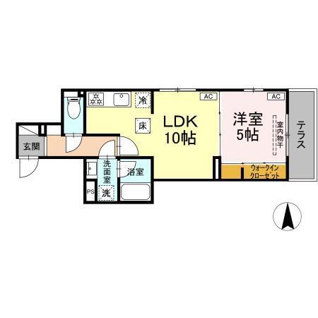 D-abanico（102） 間取り図画像