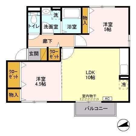 レクエルド大久保（101） 間取り図画像