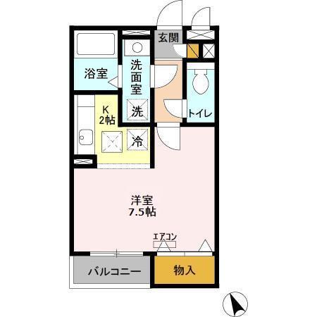 アプローズ馬橋（105） 間取り図画像