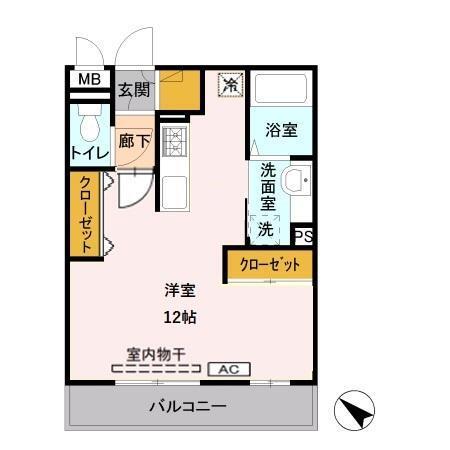 Ｉ.ヴィレッジ　ＷＥＳＴ（302） 間取り図画像