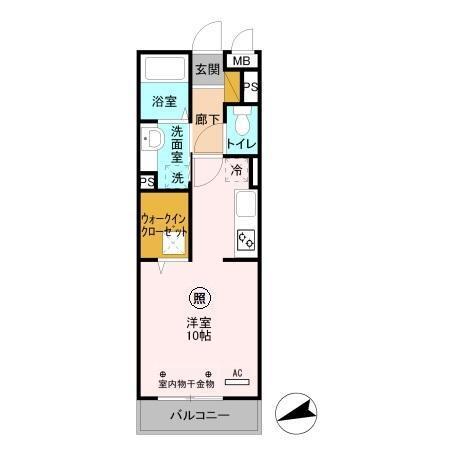 メルヴェーユ花水木　Ⅰ（102） 間取り図画像