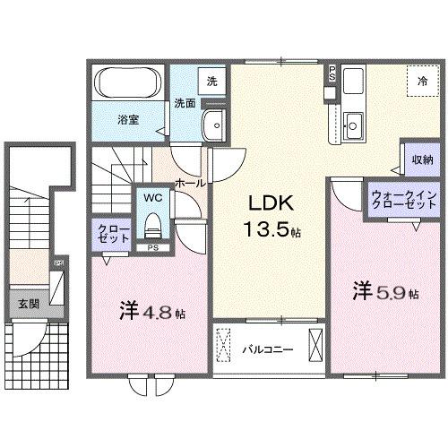 グラン　ヴェール（203） 間取り図画像