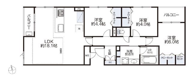 リーフガーデン浦安 間取り図画像