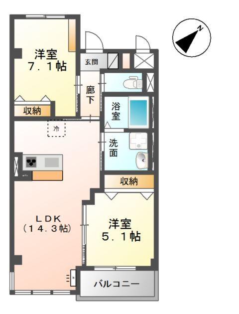 ポンデザール 間取り図画像