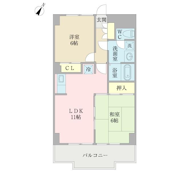 プレザント小善 間取り図画像