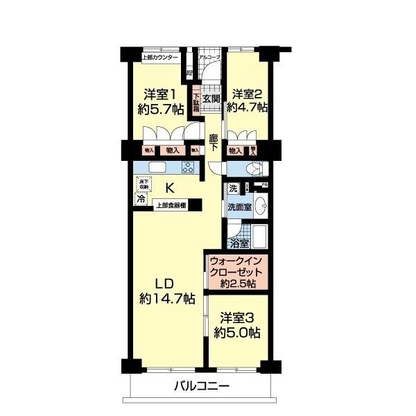ルネ門前仲町パークステイツＡ棟（0207） 間取り図画像