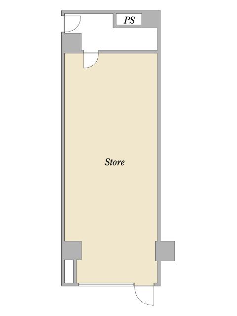 墨田区緑店舗 間取り図画像