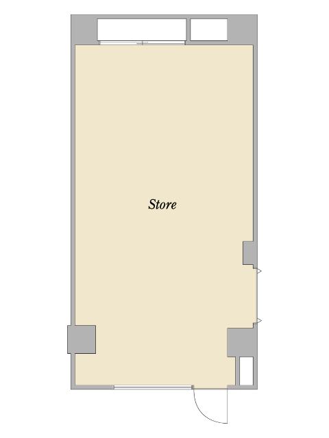 墨田区緑店舗 間取り図画像