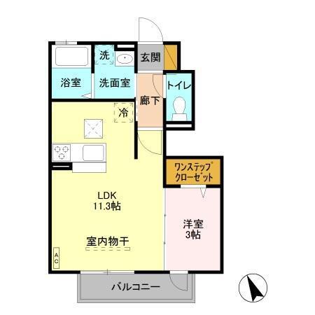 メゾン アクア　Ⅰ（102） 間取り図画像