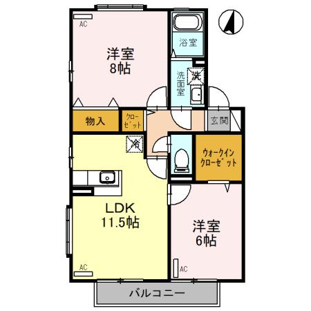 グリーンフィールズ　Ａ/Ｂ（A202） 間取り図画像