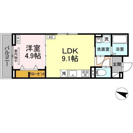 ウィズ（205） 間取り図画像