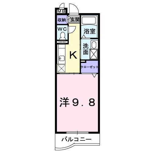 エターナル南与野（103） 間取り図画像