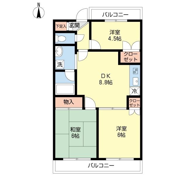 サンシティⅢ番館（0405） 間取り図画像