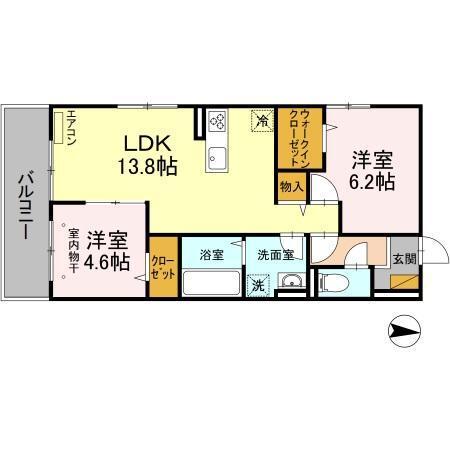 ジラソーレ（203） 間取り図画像