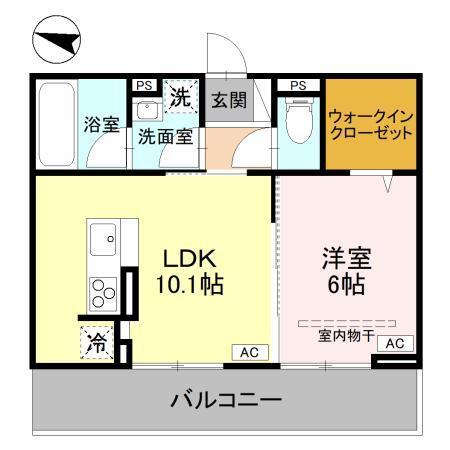 アメニティ 美南東（302） 間取り図画像