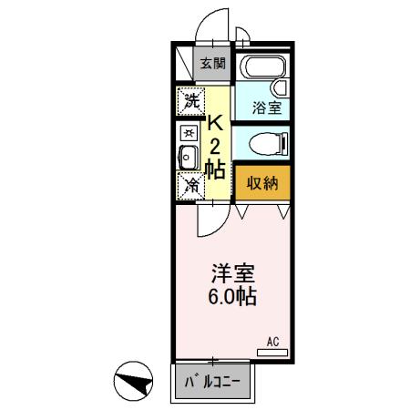 ウェルヴィラ（105） 間取り図画像