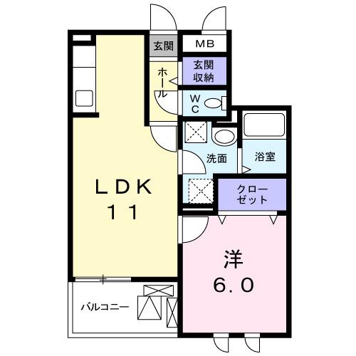 ラフレシールⅡ（302） 間取り図画像
