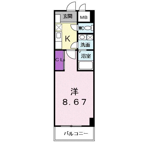 カルナック石鍋（303） 間取り図画像