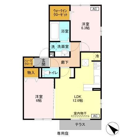 アルページュ　Ａ（101） 間取り図画像