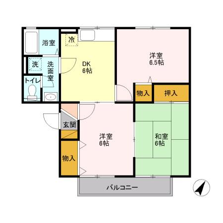 セジュール静　Ⅲ（102） 間取り図画像