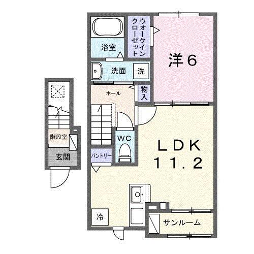 アンフィニ　アムールⅠ（202） 間取り図画像