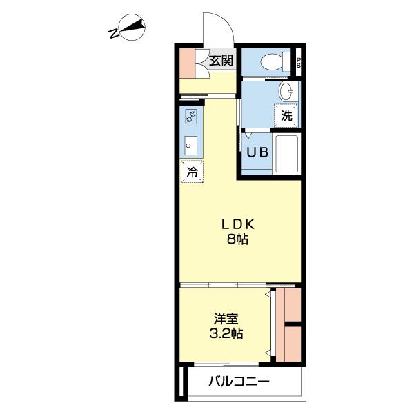 Qualia Kitakashiwa（0102） 間取り図画像