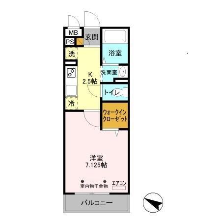 グランドソレイユBaba（202） 間取り図画像