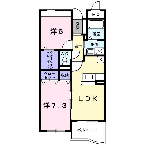 Ｏｎｅ’ｓ　ＳｗｅｅｔＨｏｍｅ（203） 間取り図画像