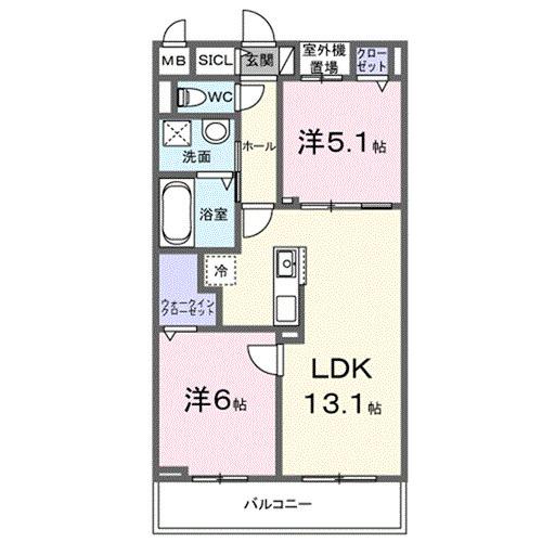 ルミエ　エトワール（203） 間取り図画像